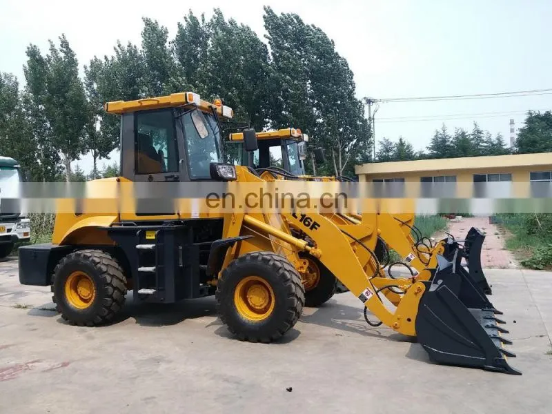 ZL16F mini hydraulic wheel loader with V snow blade