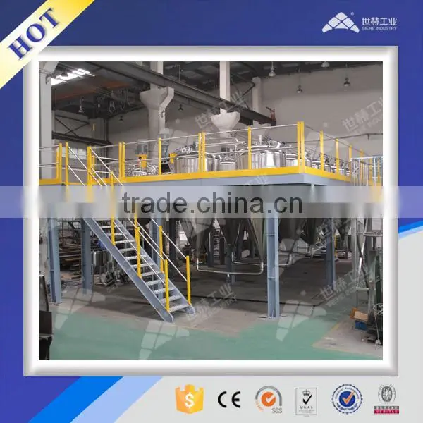 Detergent emulsifying production line