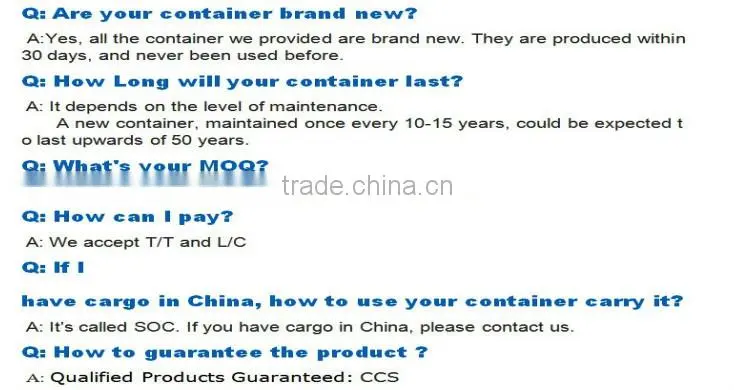 brand sale used container 20'/40' length