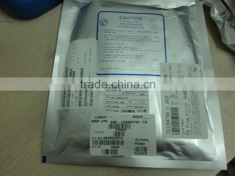 SML-LX0603YW-TR YELLOW DIFFUSED 0603 SMD NEW ANA ORIGINAL