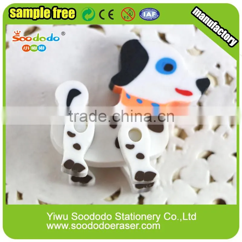 assemble Dog shape extruded promotion eraser