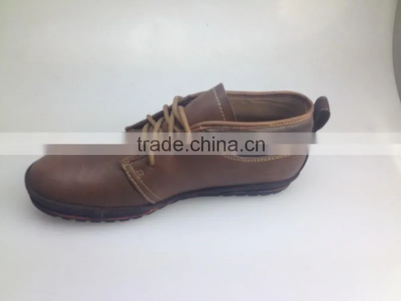 2016 men brown black color leather upper rubber outsole light boot italiy styles