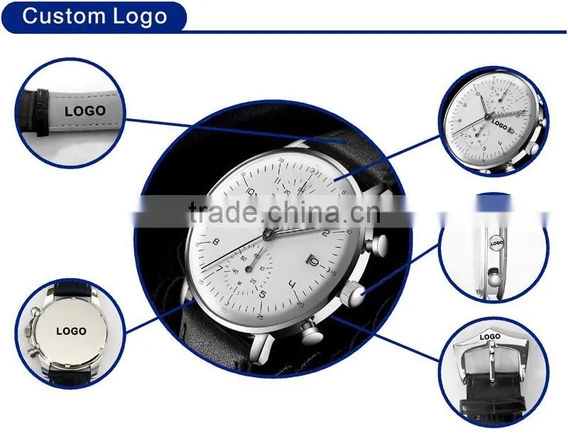 Latest Design Wood Watch Custom Logo Leather Wooden Watch