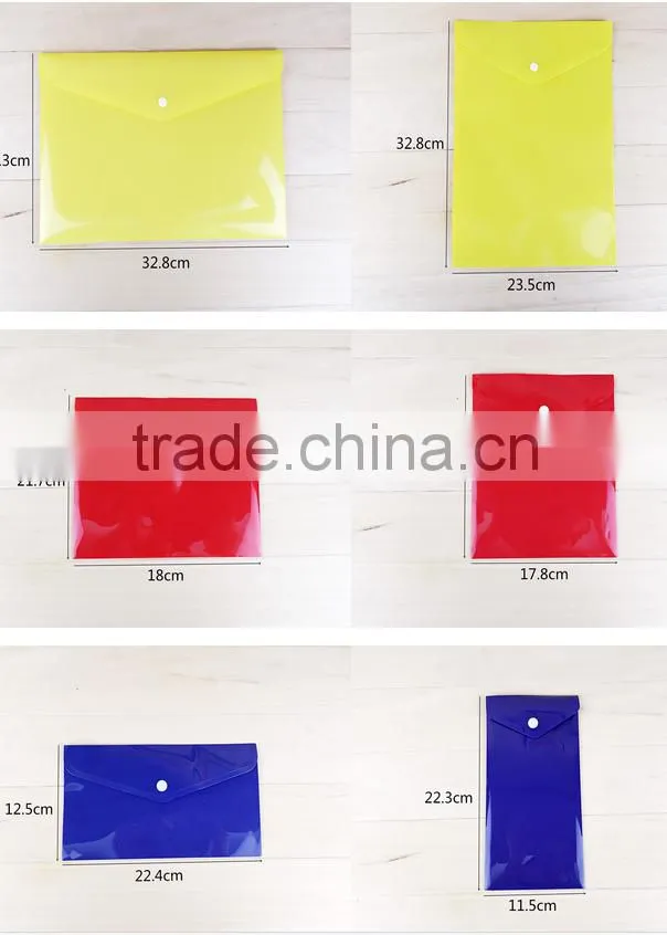 a4 plastic clear pp 3 hole punched document file bag for binders