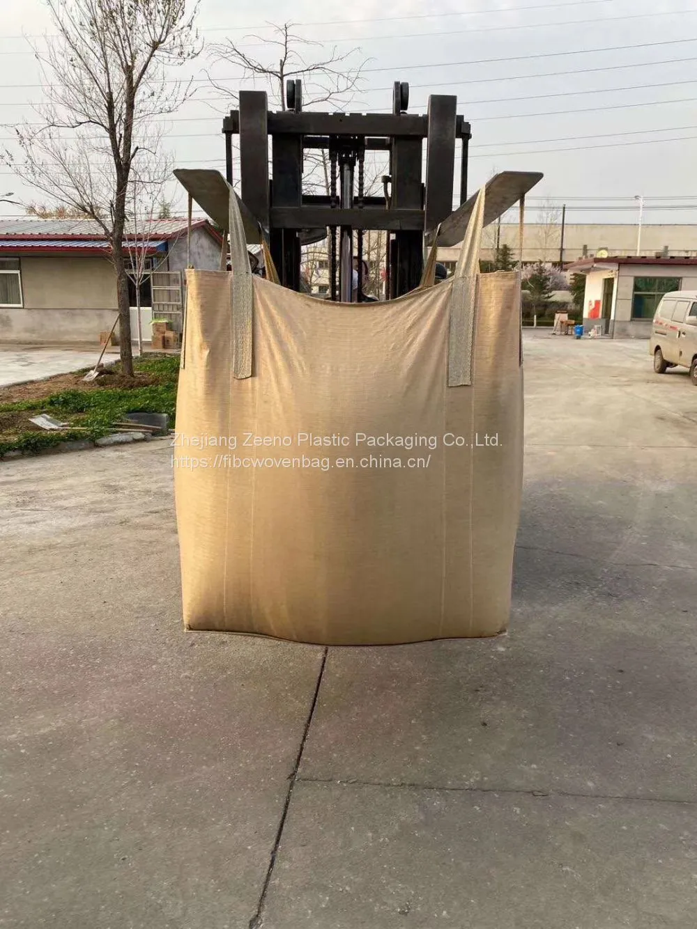 1.5 Yards 2 Yards 1 Cubic 3 Cubic PP Woven Construction Waste Collection Landscaping Garden Dumpster