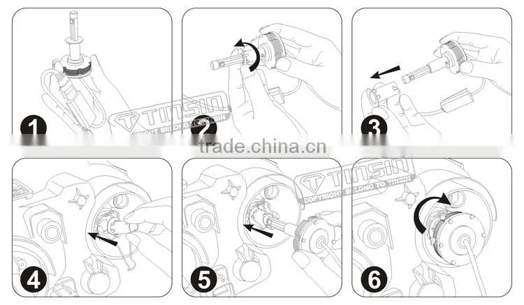 2014 newest design auto headlamp 20W H1 led head light