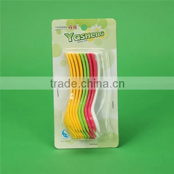 Assorted jelly candy color BPA free plastic bady spoon