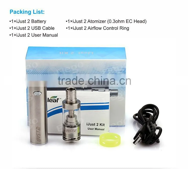 In Stock Eleaf iJust 2 hot sale eleaf ijust 2 kit with 2600mAh battery and 5.5ml big capacity