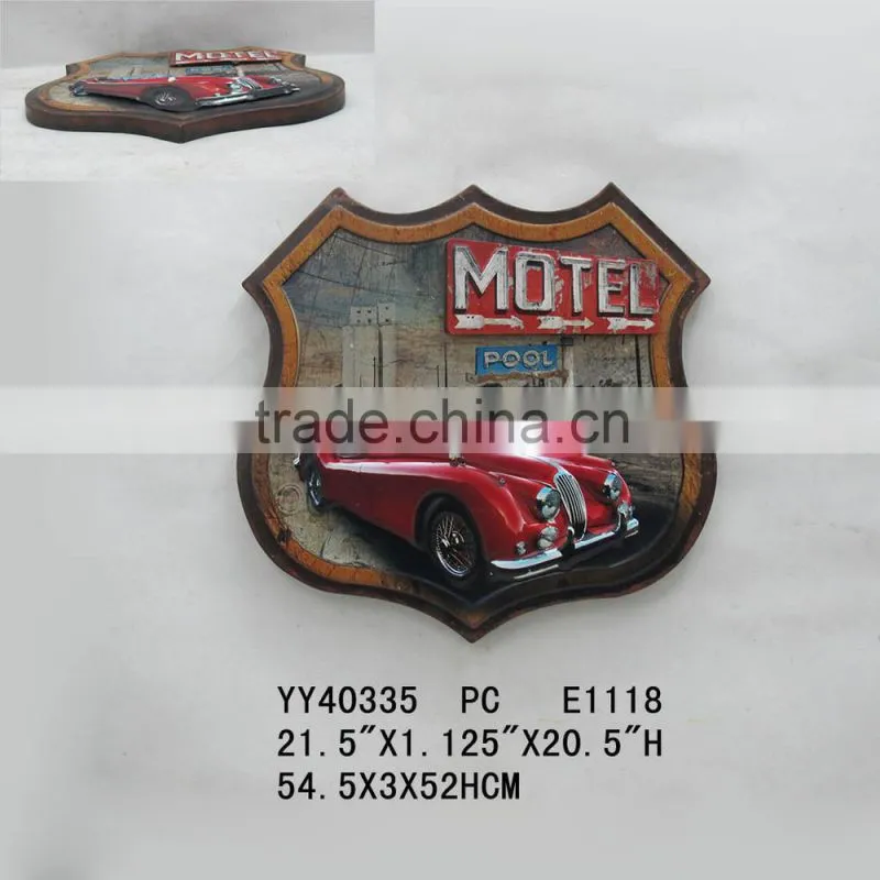 eco-friendly wall tin sign, vintage tin sign