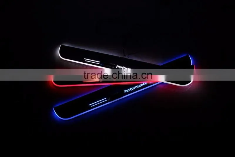 Hot sellers led bulbs for B.M.W E63 E64 LED moving door scuff sills plate light for BMW Auto accessories LED Sill plate light