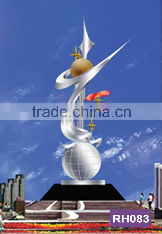 large metal sculpture for city decoration