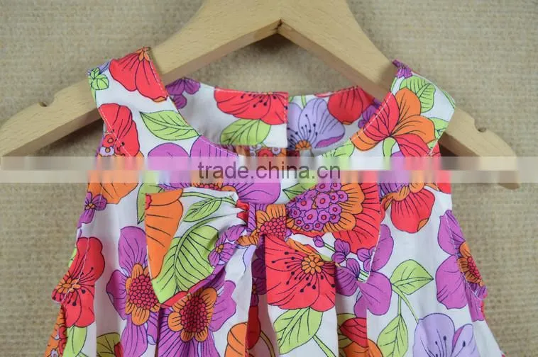 2015 OEM summer shorts cute girls print dress alibaba China Supplier