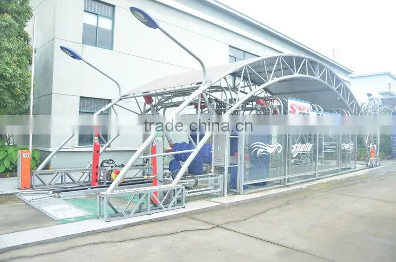 12Brushes Tunnel, Brush Car Wash, Tunnel Car Wash Equipment GT-R800 49000USD 12Brushes Wheel Wash Chassis Washing Polish
