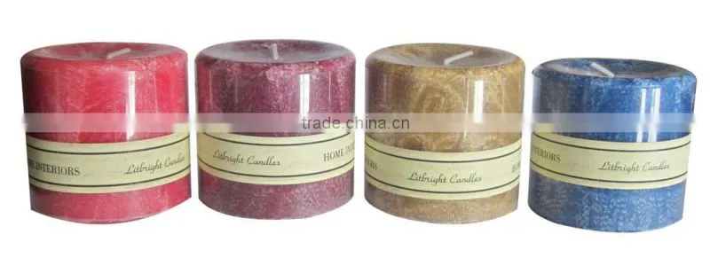 frosted flowers candles