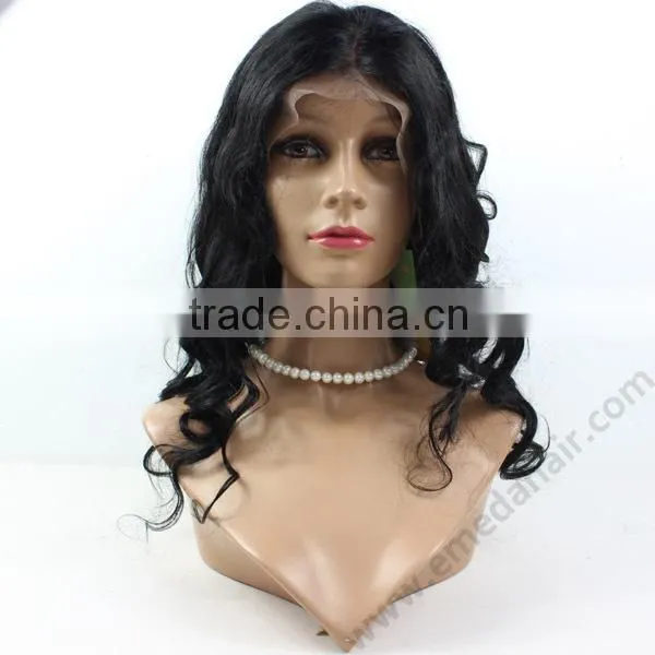 China manufacturer big discount wholesale brazilian full lace natural hair wig