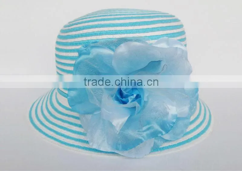 flat top white papaer straw hat