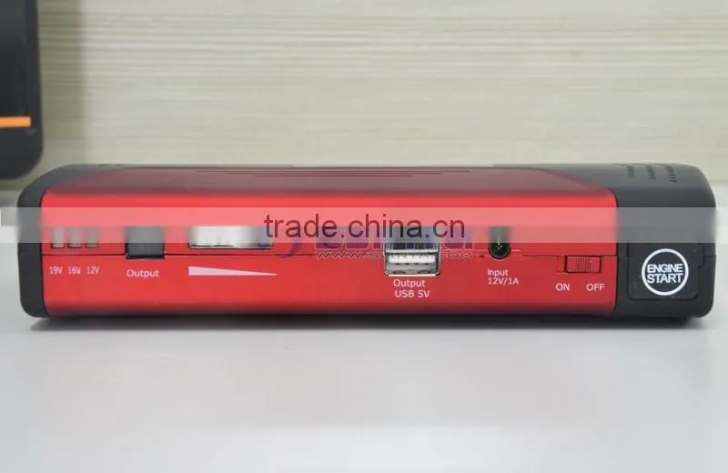 44.4Wh Power Bank 5V/12V/16V/19V Output Emergency Car Jump Starter Charger Booster
