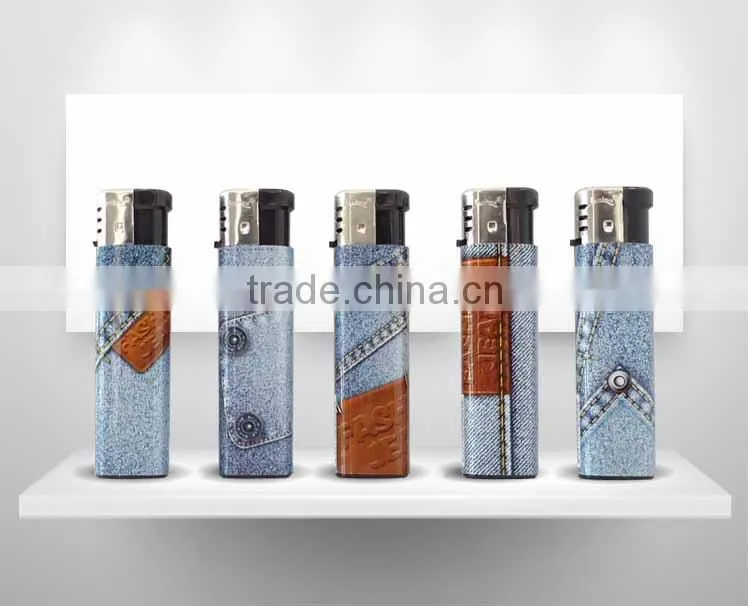 ABS material OEM brand refillable gas cigarette lighter electronic jet lighters