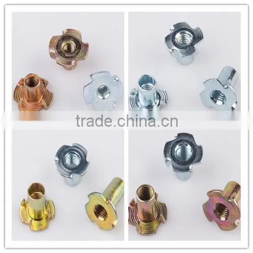Galvanized steel 4 prong nut teeth nut