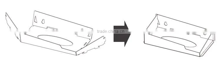 Tissue box, foldable plastic tissue box, put the tissue box upside down to pull tissue paper