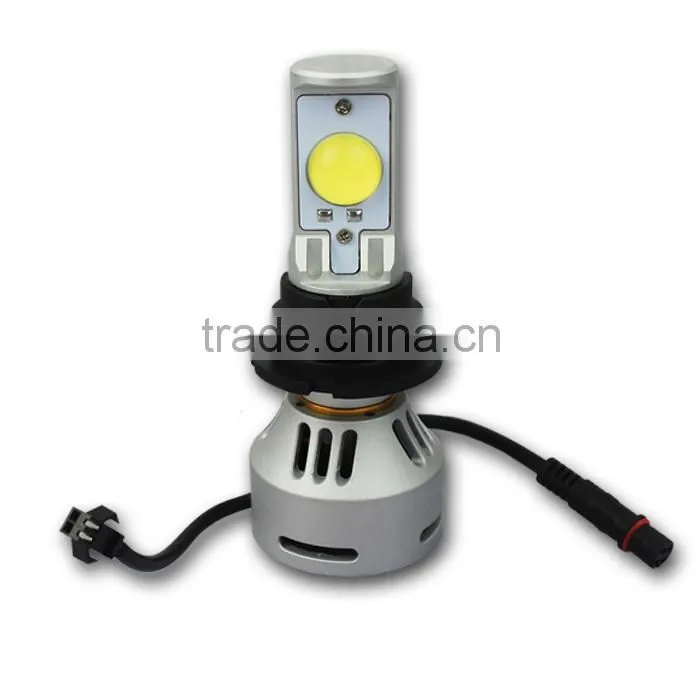 HI/Lo beam H4, H13, 9004, 9007 3200lm 12v 24v led auto headlamp kits with copper metal