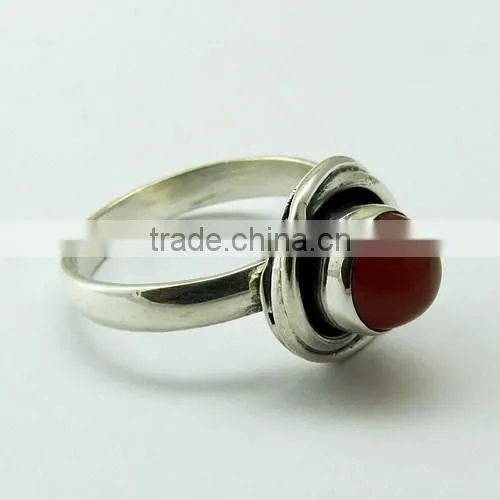 Heart Of Rose Golden Rutile Ring, Gemstone Silver Jewelry, Handmade Silver Jewelry
