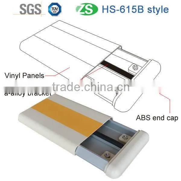 Wooden Color Rigid PVC Wall Protection Wallguards/ Bumper Rail