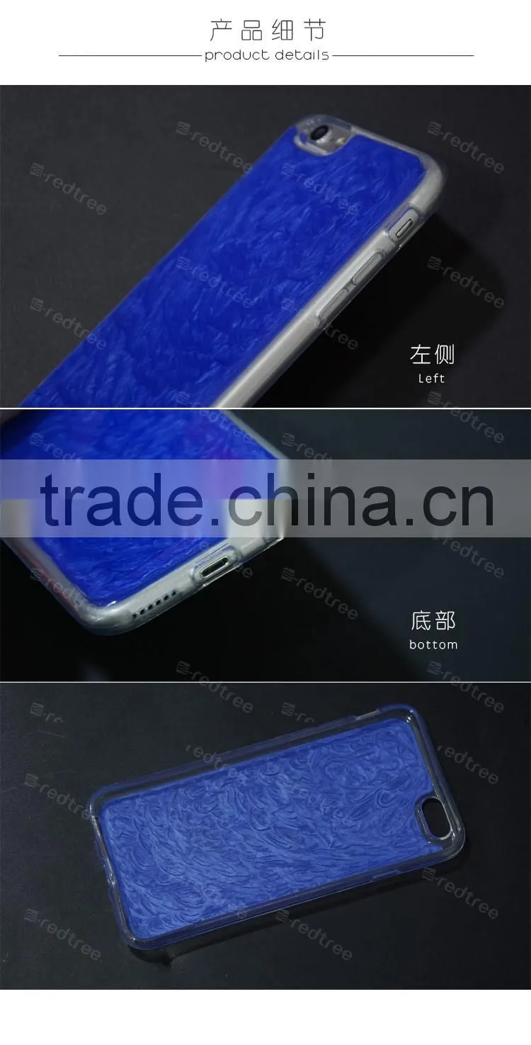 transparent clear TPU case for iPhone 6 with printing case mobile accessory for Samsung galaxy Note 5 N9200 case