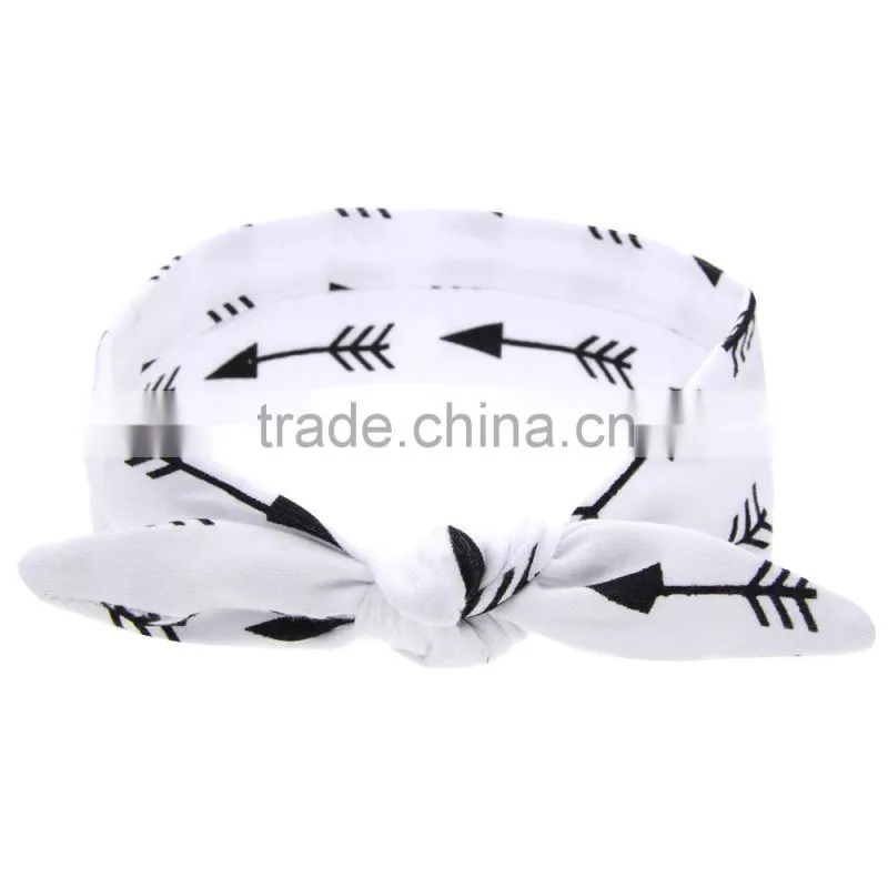 Hot-sales Baby floral Headband Infant Headband Toddler turban Headband cotton kids knotted headband wh-1750