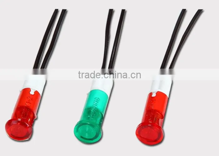 10mm led indicator lights mounting panel hole red green with CE RoHS certisficate