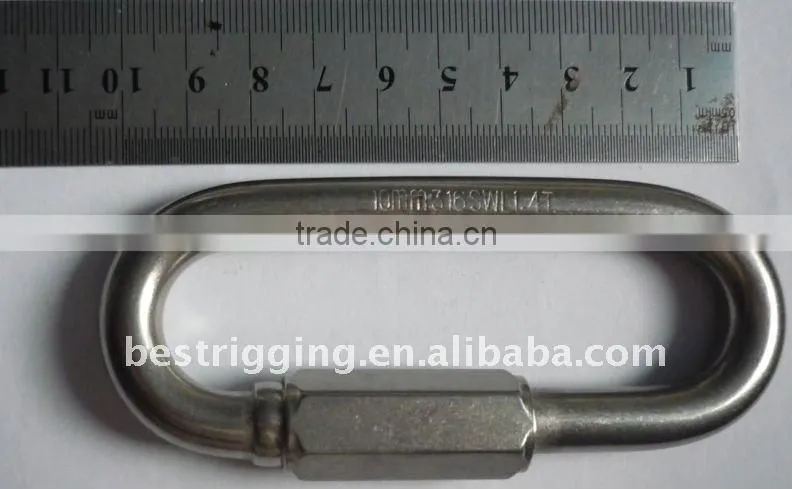 Zinc Plated & stainless steel AISI 304 316 Quick Link In Rigging Hardware Manufacturer