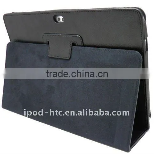 Leather case cover+screen protector for Samsung Galaxy Tab 10.1GT P7510