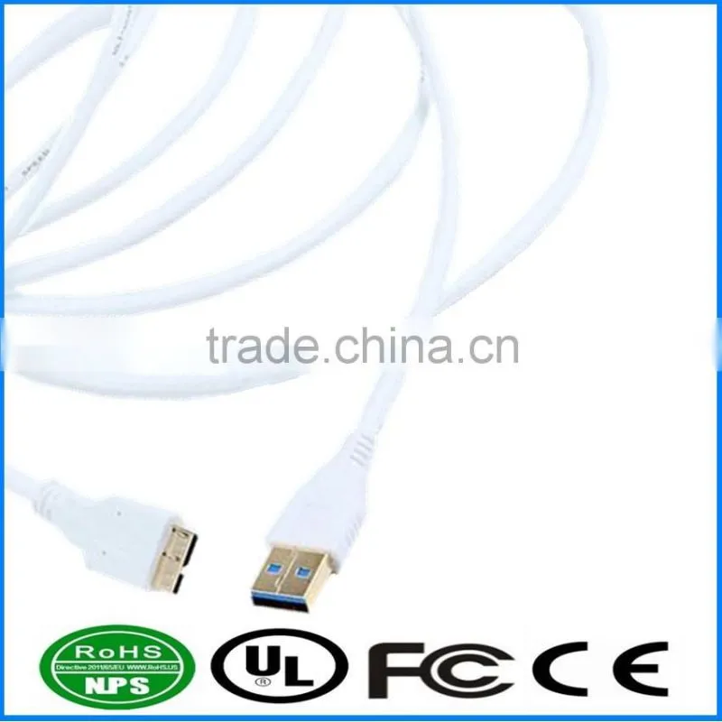 USB3.0 AM To MicroB Cable Gold Plated Connecting Cable Smart Phone Charging Cable