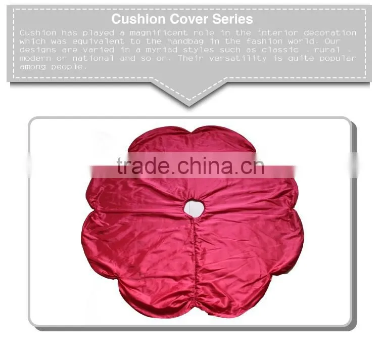satin polyester flower design tree decorative for Christmas skirts