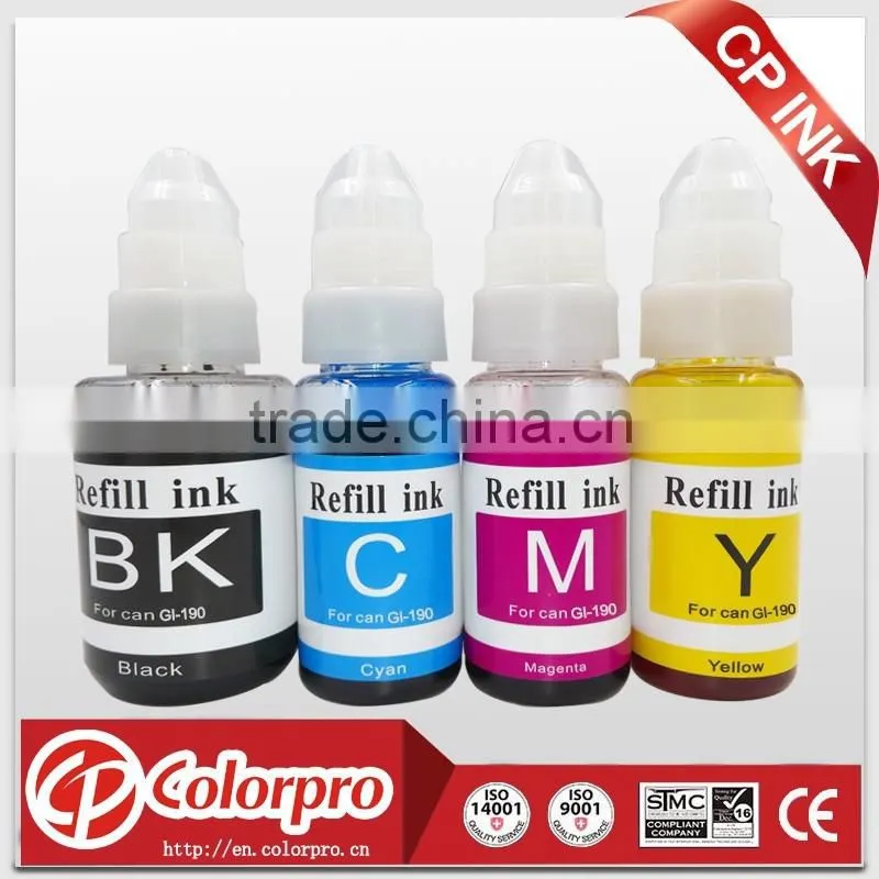 for canon pixma G1100 for canon GI-190 dye ink