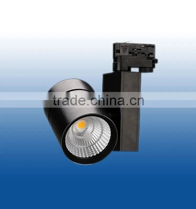 KWT 5 years warranty 30w/35w/45w/56w 100lm/w commercial cob led track light Ra>80/90/97