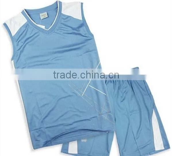 Men'S Dry Fit High Quality Blue Color Tracksuit Dry Fit Summer Sport Suit