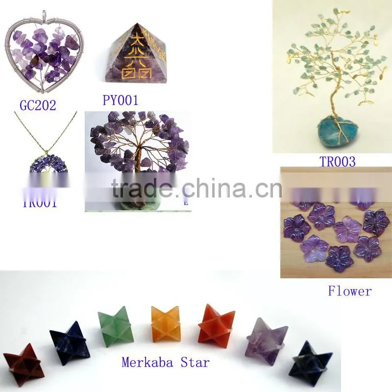 Sankrit Usui chakra chip stones in glass bottles