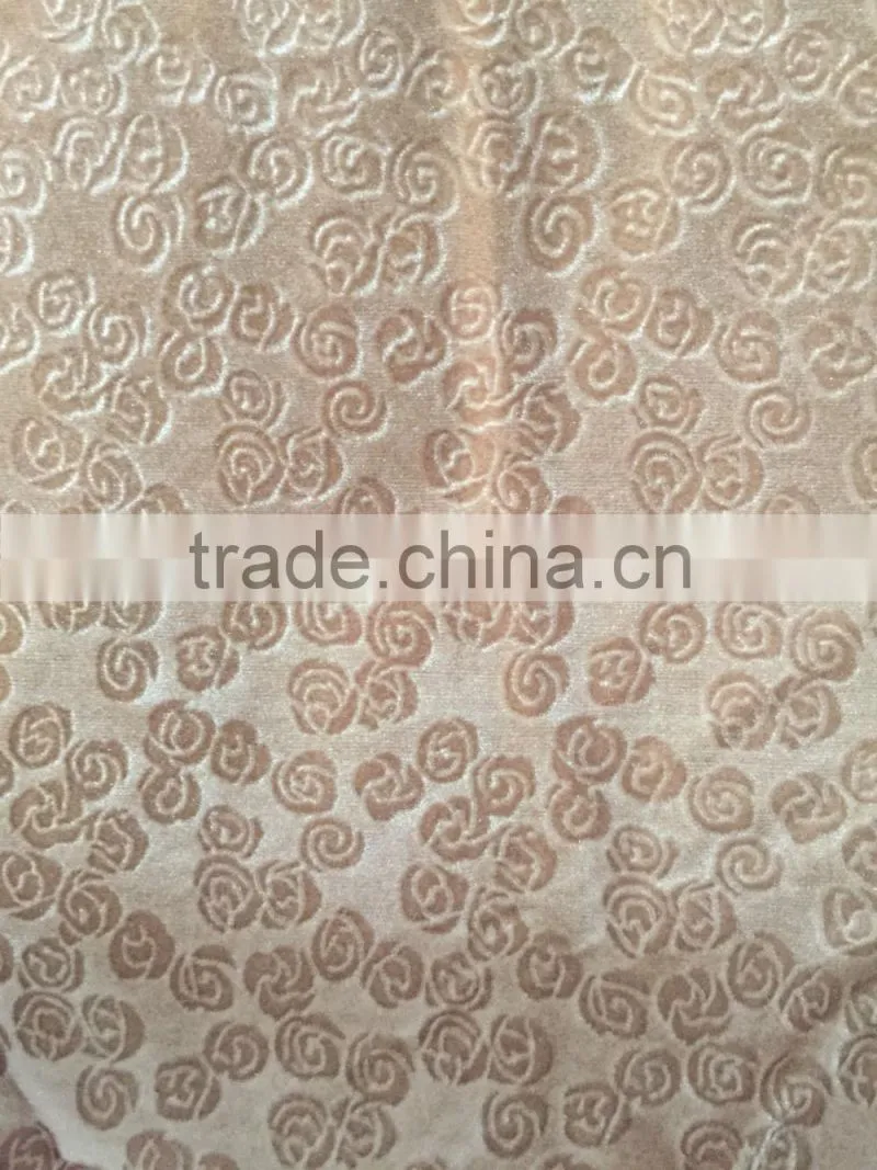 jiashan light flock spray design cheap sofa cushion fabric