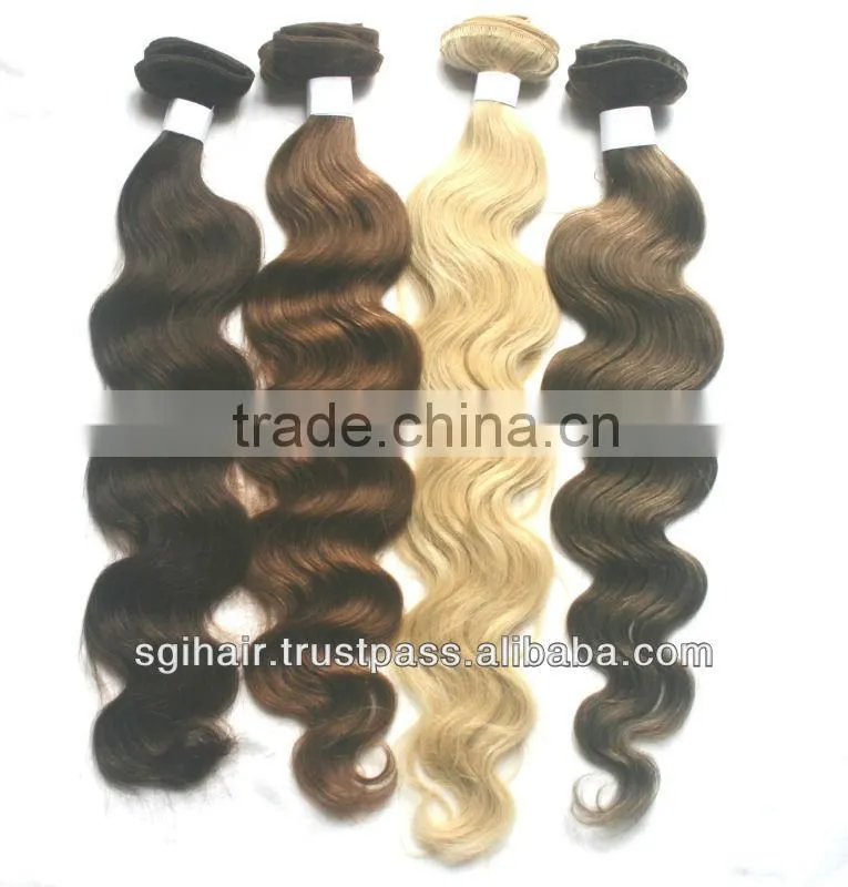 indian human hair weft