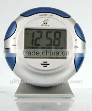 lowest price plastic clock,folding travel alarm Clock
