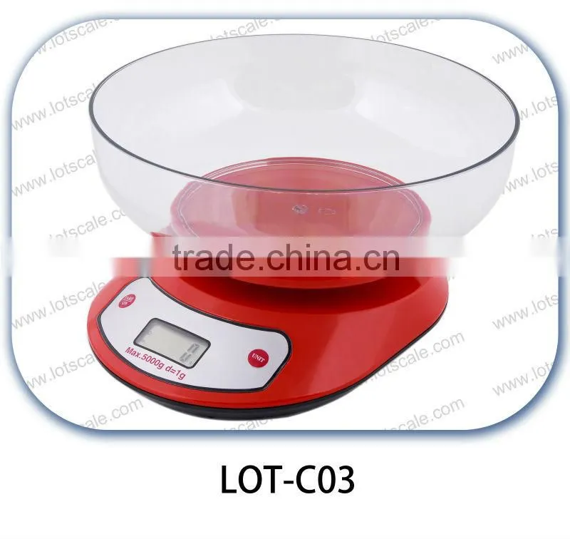 Food Scale (LOT-C03-red)