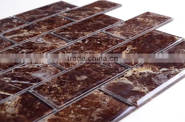 XF004 oriental mirror glow in the dark glass mosaic tiles