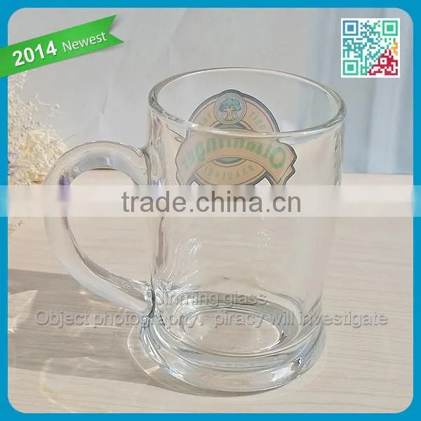 Ottakringer Drum Shape Glass Beer Mug Polished Heavy Tumbler