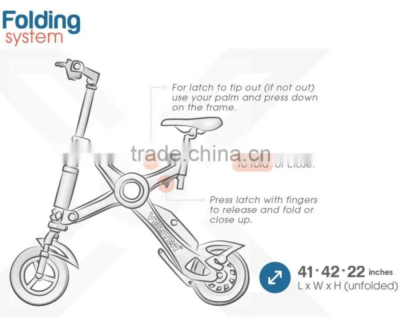 Veister Lightweight Adult Electric Scooter , best folding mobility scooter for adults