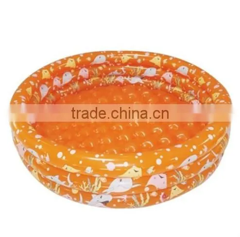New 30" Tricyclic Inflatable Kids Swimming Bathtub Paddling Ball Pool 3-ring