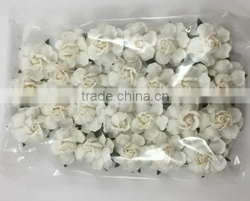 White, Large Handmade Mulberry Paper Flower, Wedding Party, Scrap-booking Crafts