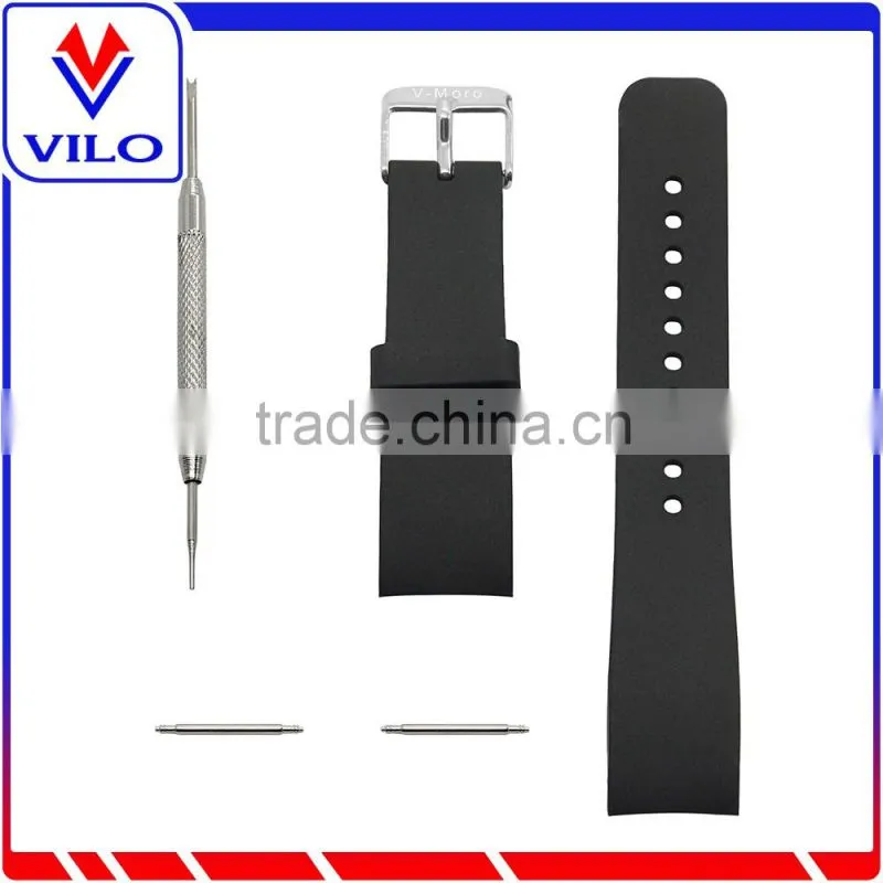Black Smart Watch Bracelet Silicon watch Band /Silicon Strap Wristband For SAMSUNG GEAR S R750