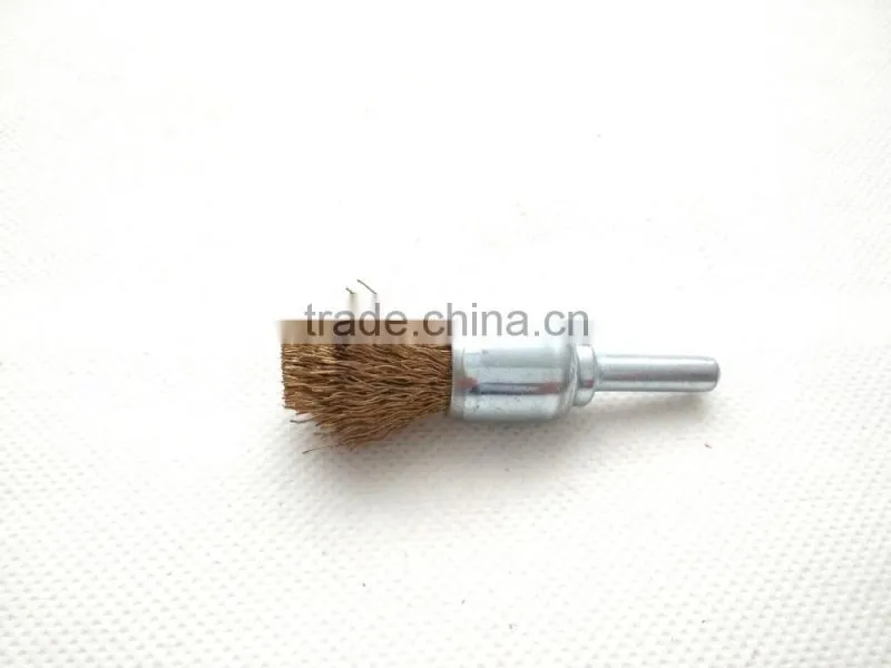 pointed crimped wire end brushes, diameter 22mm