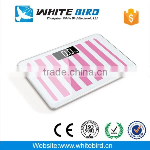 150kg/0.1kg electronic digital tempered glass bathroom body weighing scale
